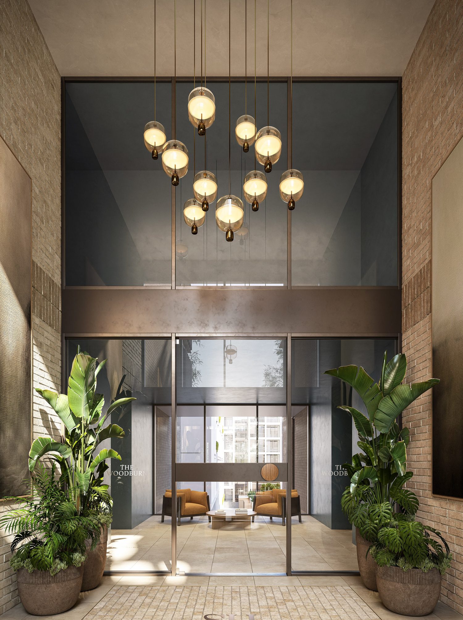 The Woodburn lobby arrival, artist impression