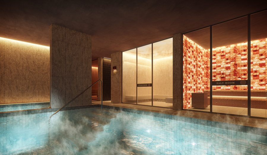 Vitality pool in The Bath House, artist impression