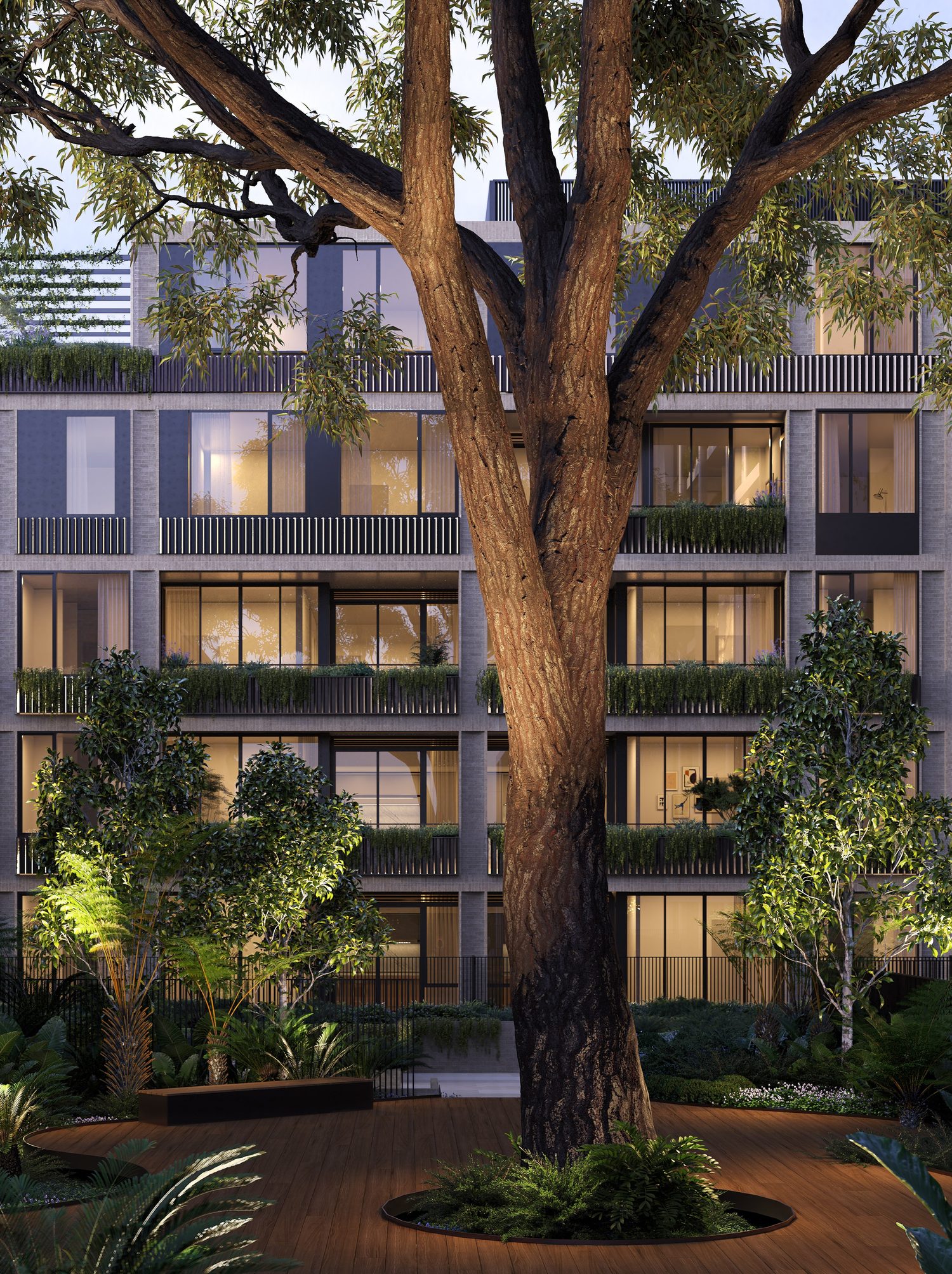 The Secret Garden courtyard, artist impression